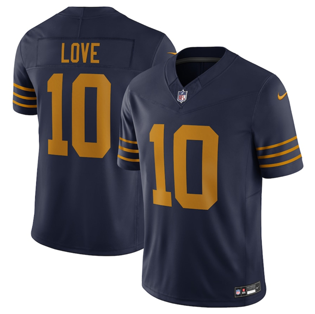 Youth Green Bay Packers #10 Jordan Love Navy The 1923 Classic Vapor F.U.S.E. Limited Stitched Football Jersey